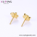 95961 xuping vente en gros pas cher fashion design simple 24k or couleur stud femme